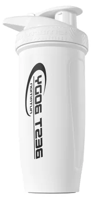 Produktbild von Edelstahl Eiweiß Protein Shaker 700 ml, Reforce, mit integriertem Sieb, matt weiß