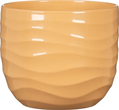 Produktbild von Scheurich Breeze, Blumentopf aus Keramik, Farbe: Yellow Beach, 23,8 cm Durchmesser, 20,3 cm hoch, 6,909 l Vol.