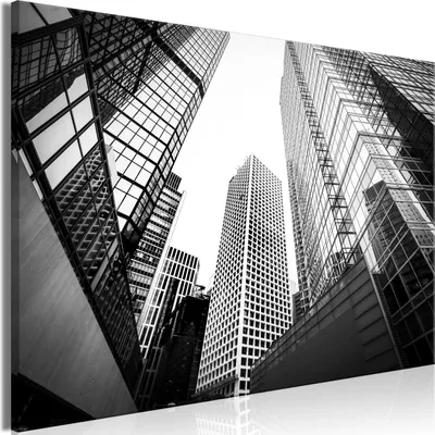 Produktbild von Italienischer Leinwand Leinwandbild - In a Big City (1 Part) Wide - Second Variant 60x40 cm Städte d-B-10004-b-b