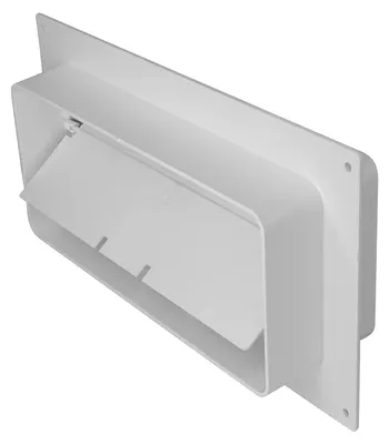Produktbild von Flachkanal Wandflansch mit Rückschlagklappe 220x90 mm