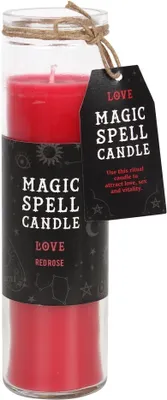 Produktbild von Something Different - Kerze "Magic Spell", Rote Rose SD4298 (21 cm x 6 cm x 6 cm) (Rot)