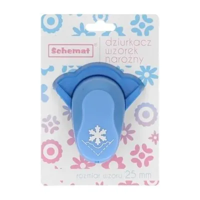 Produktbild von Dekorative Eckstanze 25mm Schneeflocke MIX