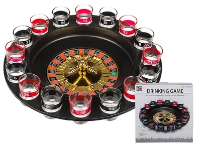 Obrázok produktu pre GiftyCity Alkoholová hra Ruleta, 16 pohárov