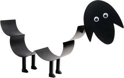 Produktbild von Metallischer WC-Rollenhalter für Handtuchstapel, Schwarz, Ständer für Toilettenpapier.