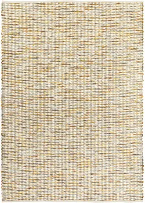 Produktbild von Handgefertigter Kelim-Teppich mit schlichtem Wollimitat-Muster GRAIN