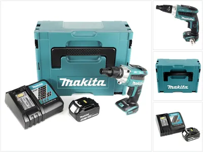 Image de Makita DFS 251 RFJ 18 V Li-Ion Visseuses bardage Brushless + Coffret Makpac + 1x Batterie BL1830 3,0 Ah + Chargeur DC18RC