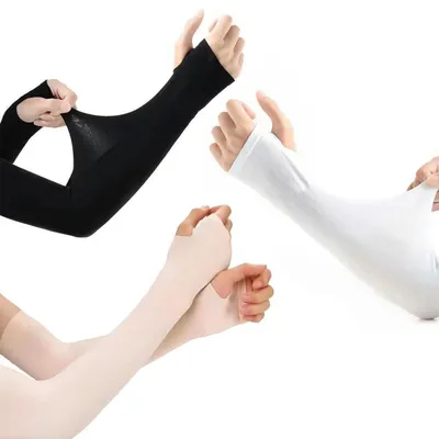 Immagine prodotto di 6 paia di maniche protettive anti-UV, rinfrescanti, con protezione solare UPF 50+ per uomo e donna