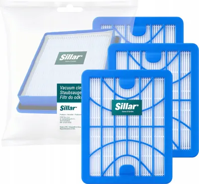 Image de 3 filtres de rechange Sillar H13 pour aspirateurs Zelmer - Compatibles avec Jupiter, Cobra, Solaria, Syrius