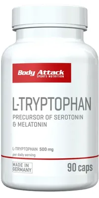 Produktbild von Body Attack L-Tryptophan 500 mg- 90 Kapseln