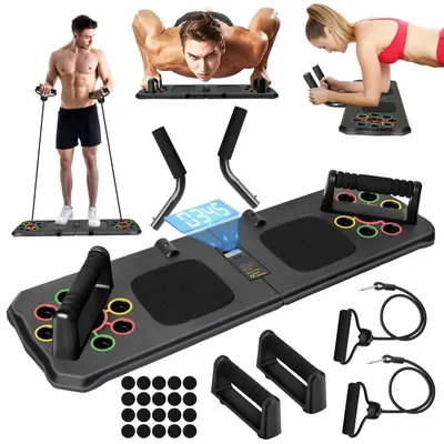 Productafbeelding van Push-upboard, 24-in-1 opvouwbaar multifunctioneel fitnessapparaat