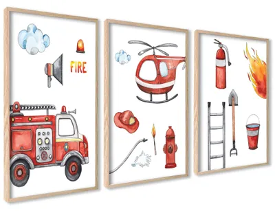 Zdjęcie produktu dla Zestaw 3 plakatów o wymiarach 50x70 cm do pokoju dziecięcego