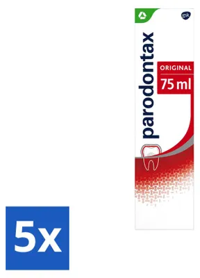 Obrázek produktu pro 5 kusů zubní pasty Parodontax Original, 75 ml, výhodná balení