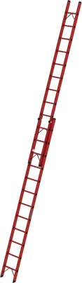 Produktbild von Sprossen-Schiebeleiter GFK 2-teilig ohne Traverse 2x12 Sprossen