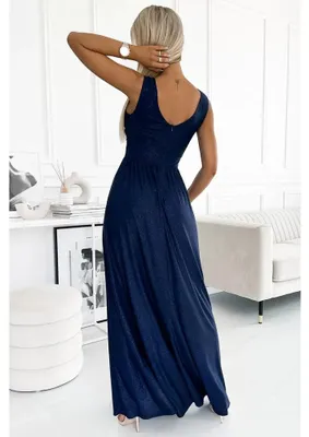Productafbeelding van Numoco dames feestjurk Susan, marineblauw, maat S
