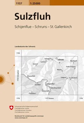 Produktbild von Swisstopo 1 : 25 000 Sulzfluh