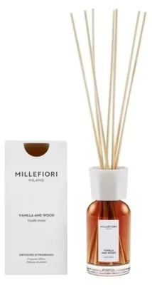 Zdjęcie produktu dla Pałeczki zapachowe 100 ml Vanilla & Wood 77MDDV Millefiori Milano