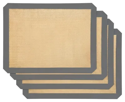 Imagen del producto de Juego de 4 láminas de silicona para hornear, reutilizables y antiadherentes