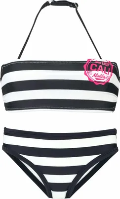 Produktbild von Bench Bandeau-Bikini schwarz-weiß Größe 122/128