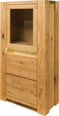 Produktbild von MASSIVMOEBEL24 Highboard Wildeiche 73x40x142 natur geölt KENT #106
