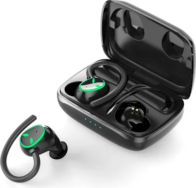 Produktbild von Bluetooth Kopfhörer Sport, In Ear Kopfhörer Kabellos Bluetooth 5.3 mit Mic,Kabellose SportKopfhörer Tiefer Bass,48H Noise Cancelling Wireless Earbuds IPX5 Wasserdichte Ohrhörer LED Anzeige