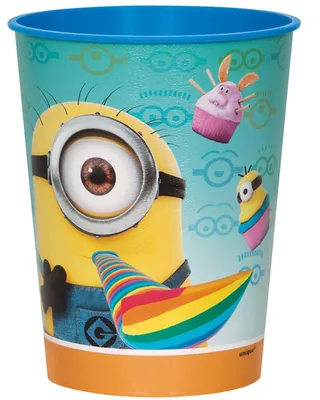 Produktbild von "Minions" Tischdeko | 1 Kunststoff Becher 473ml