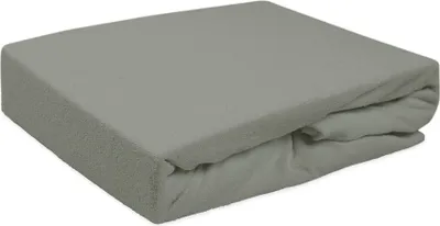 Obrázok produktu pre Vložené prestieradlo s gumičkou, froté 90x200cm sivé