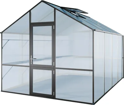 Produktbild von KGT Gewächshaus "Lilie IV" anthrazit-grau 12,7 m² 10 mm HKP