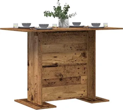 Produktbild von "Winterschlussverkauf "Esstisch für 2-4 Personen - CLORIS - Küchentisch - Altholz 110 x 60 x 75 cm Holzwerkstoff - DEMöbel6072481