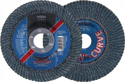 Produktbild von 1 Stück Pferd Lamellenschleifschieibe POLIFAN PFR 125 Z 40 SGP-CURVE L - 67689062