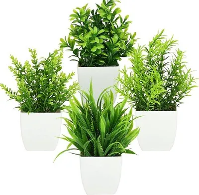 Immagine prodotto di Set di piante artificiali da 4 pezzi per decorazione