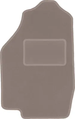 Produktbild von Fahrerfußmatte Velours beige passend für Honda Civic III (1983-1987, Schrägheck) – mit Befestigungen – passgenau