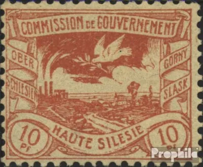 Produktbild von Briefmarken Oberschlesien 1920 Mi 16 mit Falz Schlesische Hüttenwerke