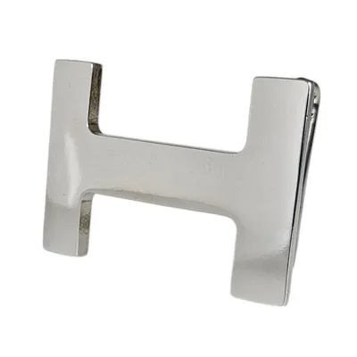 Produktbild von HOME-PRESENTS: umjuBELT Gürtelschließe/Gürtel-Schnalle für Wechselgürtel 4cm Breite,  H-LEVEL LIGHT SILVER SHINING, silberfarben glänzend