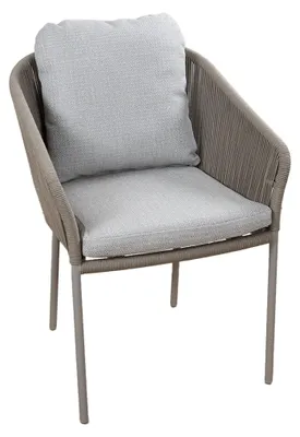 Produktbild von Dining Gartenstuhl Alezio | Elfenbeinfarbe | Camel Mocca | 2er Set