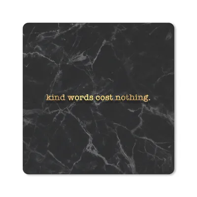 Produktbild von MuchoWow® Mauspad Mousepad Zitate - Sprichwörter - Gold - Marmor 20x20 cm - Mousepads - Maus Mat - Pad - Mausunterlage - Desk Mat - Bureauartikeln