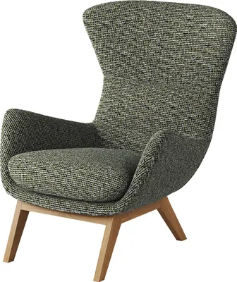Produktbild von home24 Sessel mit Holzfüßen