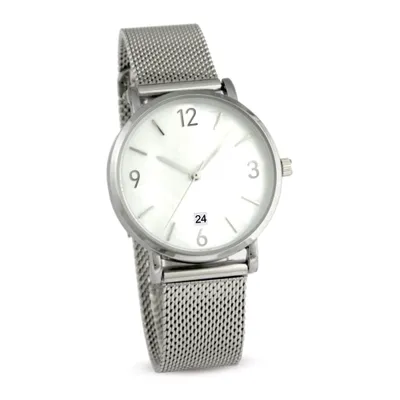 Produktbild von Elegante Damen-Armbanduhr mit silbernem Edelstahl-Mesharmband – klassisch & stilvoll