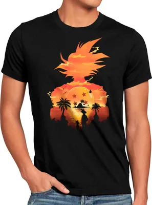Produktbild von style3 Saiyajin Sunset Herren T-Shirt super dragon saiyan z gt