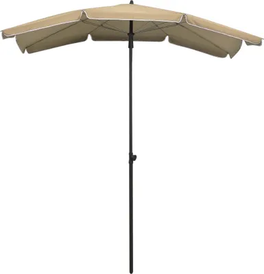 Produktbild von vidaXL Sonnenschirm mit Mast 200x130 cm Taupe