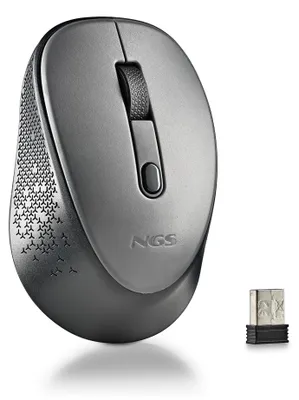Imagen del producto de NGS RATON INALAMBRICO 800/1600DPI Gris