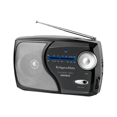 Obrázek produktu pro Kruger&Matz KM0822 Přenosné rádio AM/FM, černé