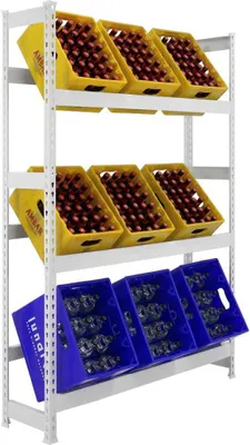 Produktbild von Simonrack Kit Simonbottle 3-1800X1000X300 Weiss