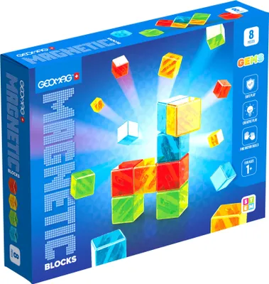 Obrázok produktu pre Geomag Drahokamy Magnetické Bloky 8Ks