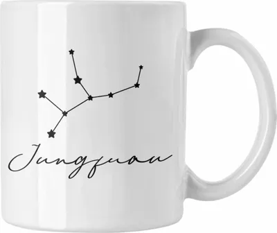 Produktbild von Trendation - Jungfrau Sternzeichen Tasse Geschenk Horoskop Tierkreiszeichen (Weiß)