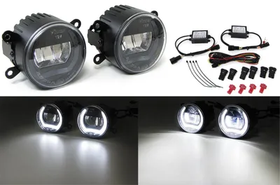 Für Eclipse Grandis L200 Outlander Pajero 2x LED Tagfahrlicht Nebelscheinwerfer in der Farbe von Carparts-Online GmbH