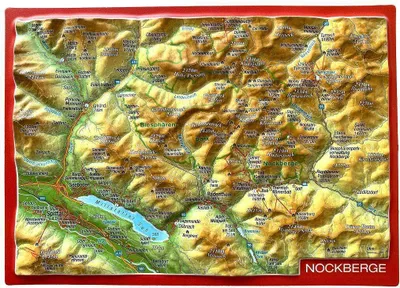 Produktbild von Reliefpostkarte Nockberge