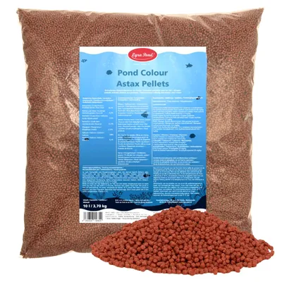 Produktbild von 10 Liter (3,7 kg) Lyra Pond® Pond Colour Astax Koi Pellets Fischfutter Teichfutter
