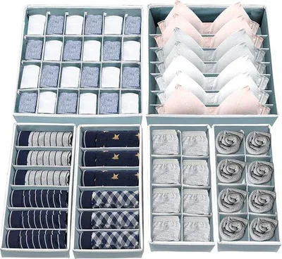 Produktbild von Famanu Lade Organizer – Vielseitiger Kleideraufbewahrung – 6-teilig