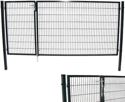 Produktbild von Gartentor Tor Doppelflügeltor 160x350 cm Doppelflügel Einfahrtstor 56733 Hoftor
