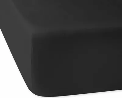 Immagine prodotto di Lenzuolo a pieghe in raso di cotone nero 04000966/120x200